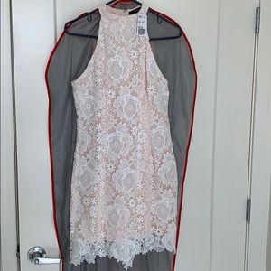 Cream halter summer dress